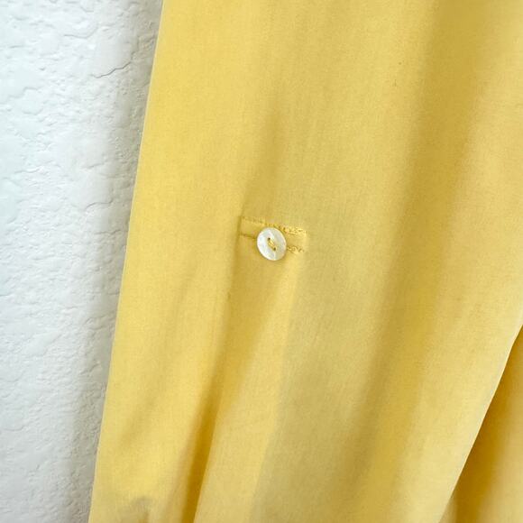 Chico's Womens Button Front Top Shirt Size XXL Flowy Lightweight Yellow - Picture 4 of 6